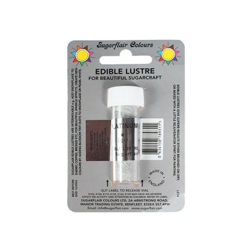Edible Lustre Dust - Platinum