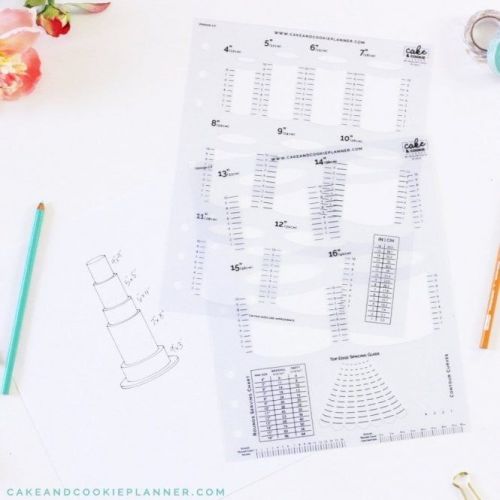 Cake Sketching Templates - Rounds