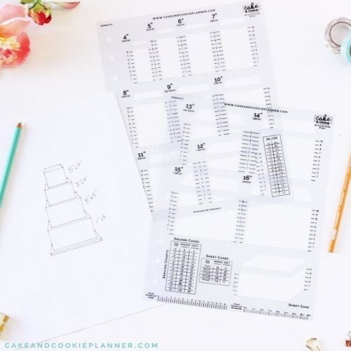 Cake Sketching Templates - Squares