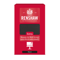 Renshaw Extra Ready to Roll Icing 1kg - Black