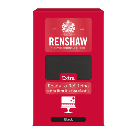 Renshaw Extra Readt to Roll Icing 1kg - Black