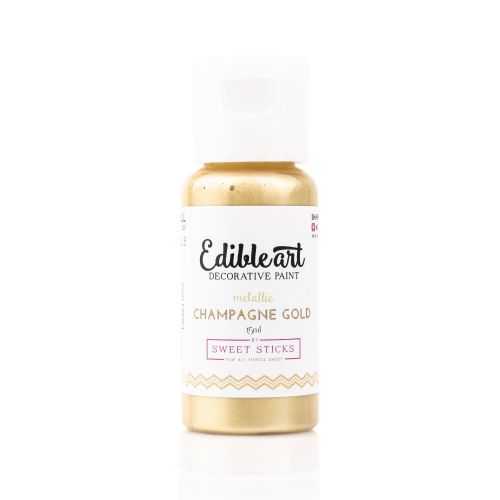 Sweet Sticks Edible Art Paint 15ml - Champagne Gold