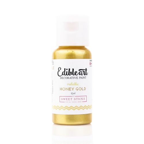 Sweet Sticks Edible Art Paint 15ml - Honey Gold