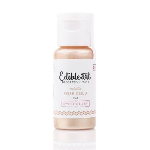 Sweet Sticks Edible Art Paint 15ml - Rose Gold