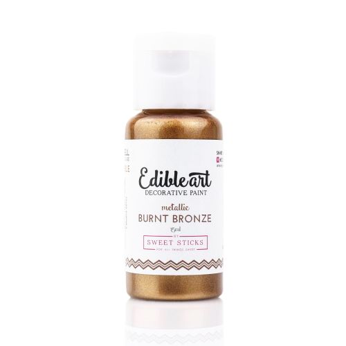 Sweet Sticks Edible Art Paint 15ml - Burnt Bronze