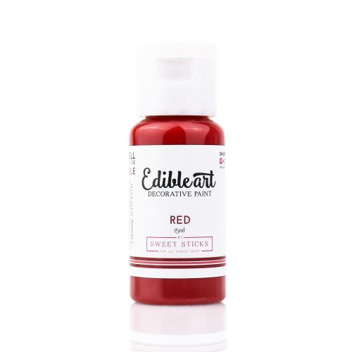Sweet Sticks Edible Art Paint 15ml - Red