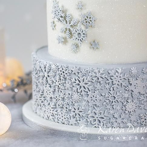 Karen Davies Cake Decorating Mould - SNOWFLAKES