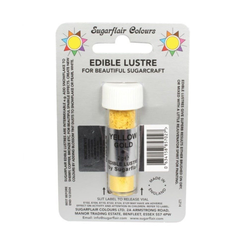 Edible Lustre Dust - Yellow Gold