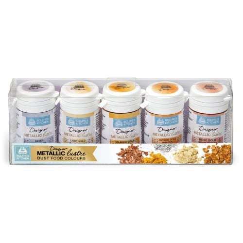 Designer Metallic Lustre Set -Silver, Light Gold, Classic Gold, Antique Gol