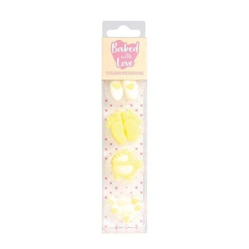 Baked with Love - Baby Cupcake Decorations - Pack of 13
