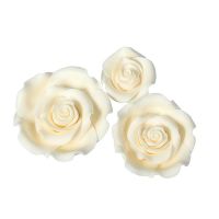 SugarSoft® Roses - Ivory - Box 12 Mixed Sizes
