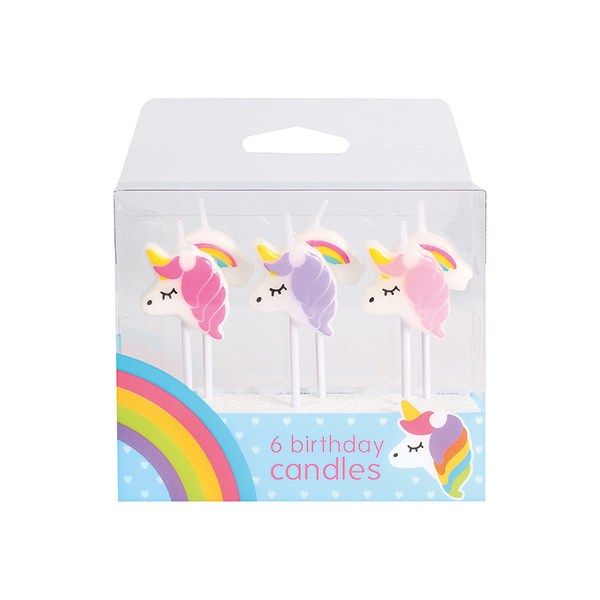 Unicorn Candles (6 Per Pack)