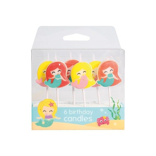 Mermaid Candles (6 Per Pack)