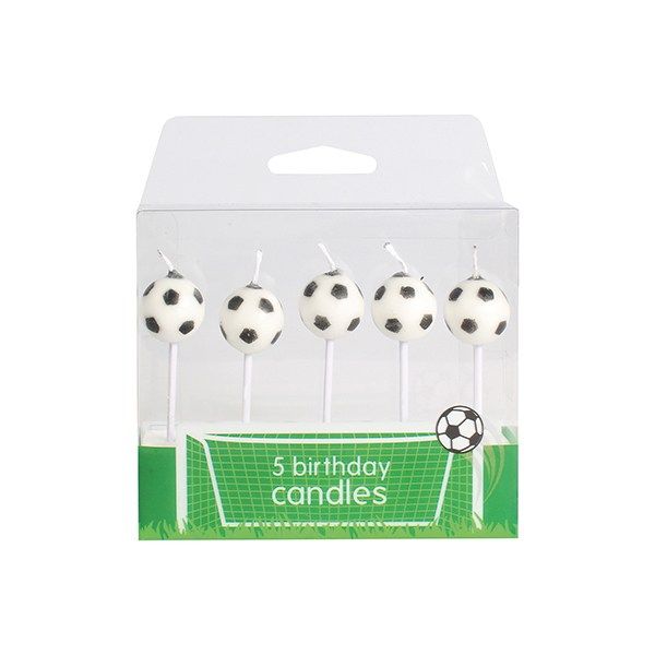 Football Candles (5 Per Pack)