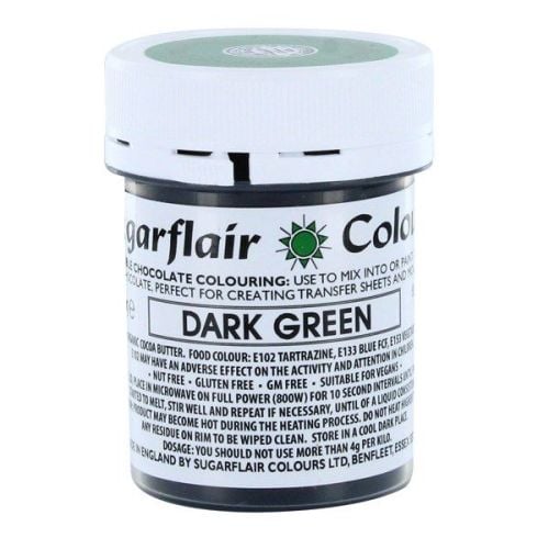 Sugarflair Chocolate Colouring 35g - DARK GREEN