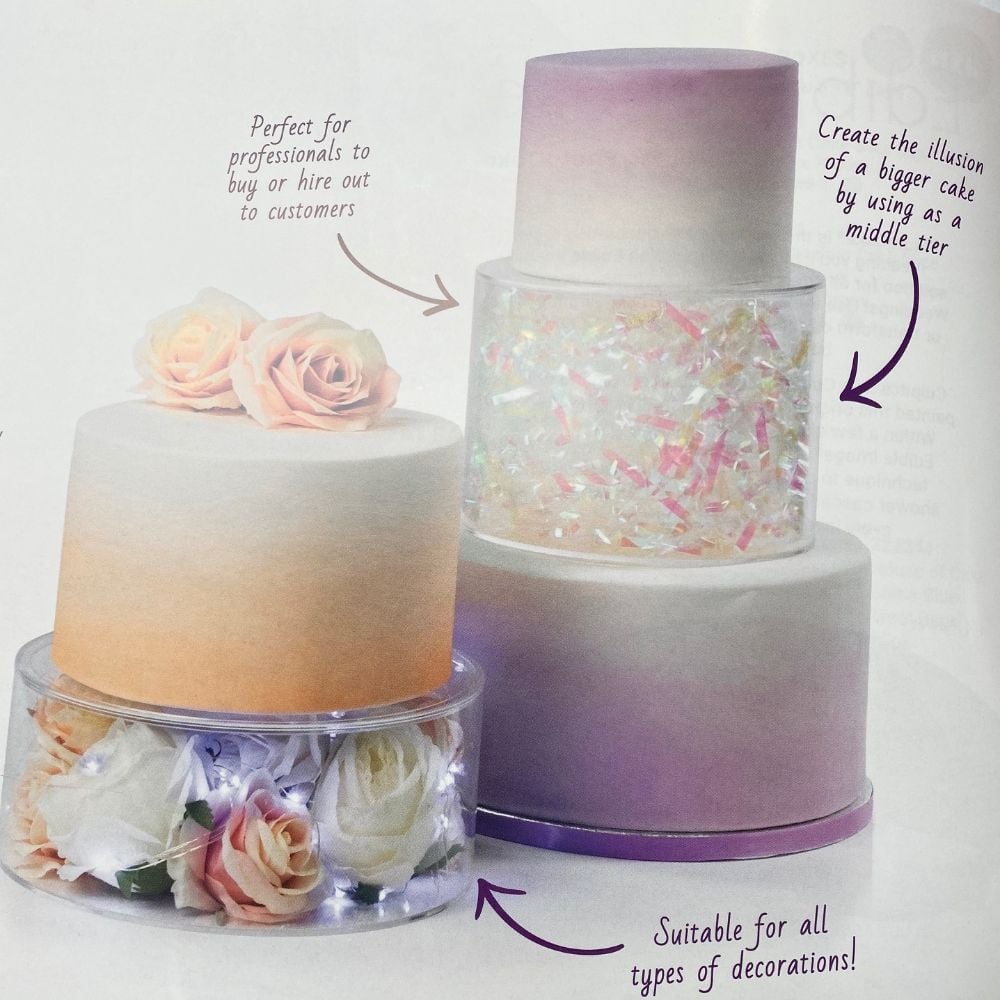 Clear Acrylic<br>Fill-A-Tier Cake Displays