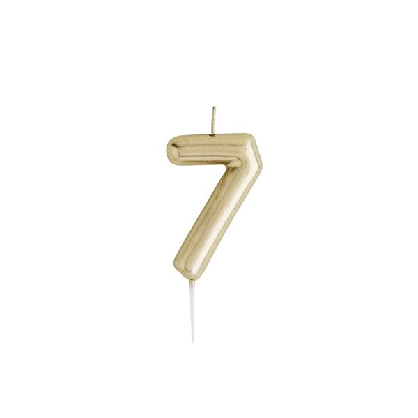 Hootyballoo - Gold Numeral Candles 