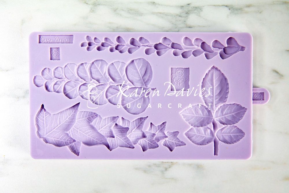 Karen Davies Cake Decorating Mould - TRAILING LEAVES