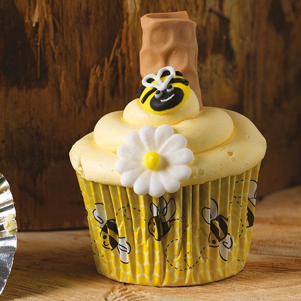 Cupcake Cases - Baked with Love Honeycomb & Bee Pack 50