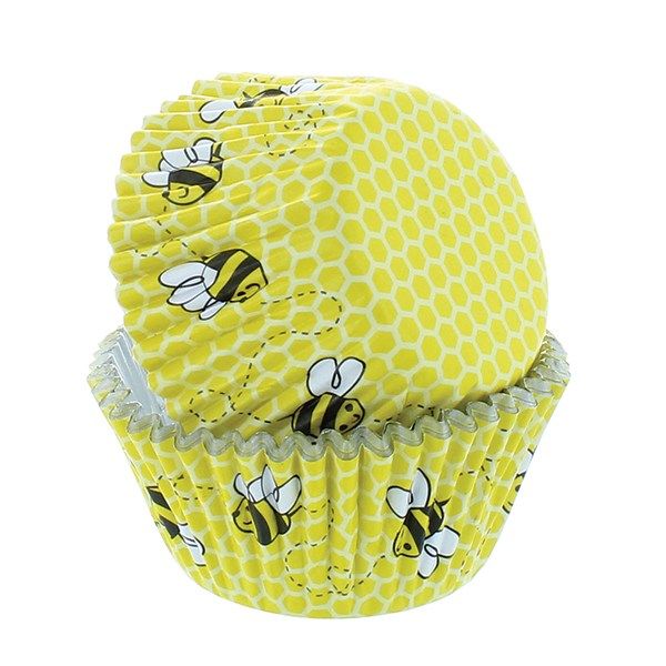 Cupcake Cases - Baked with Love Honeycomb & Bee Pack 50
