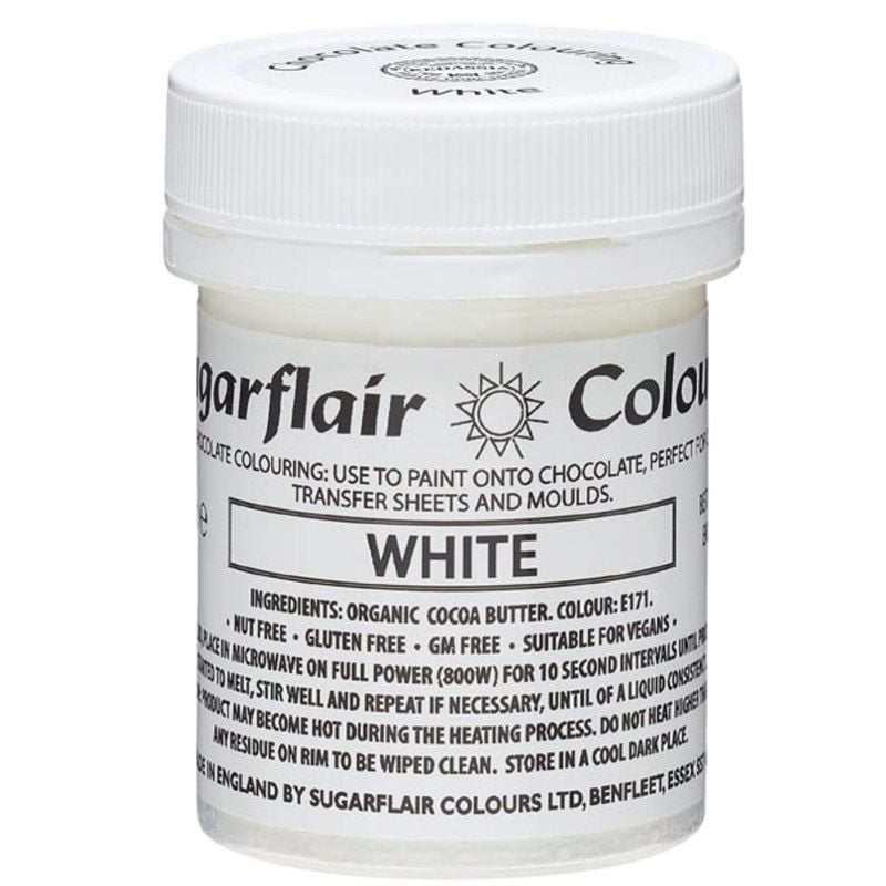 Sugarflair Chocolate Colouring Paint 35g - White