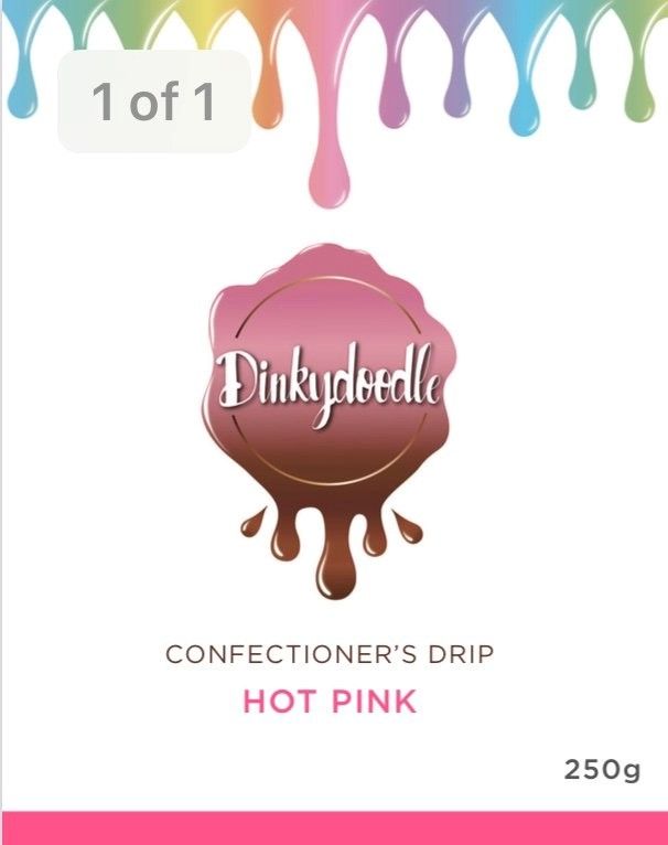 Confectioners Cake Drip 250g by Dinkydoodle - Hot Pink