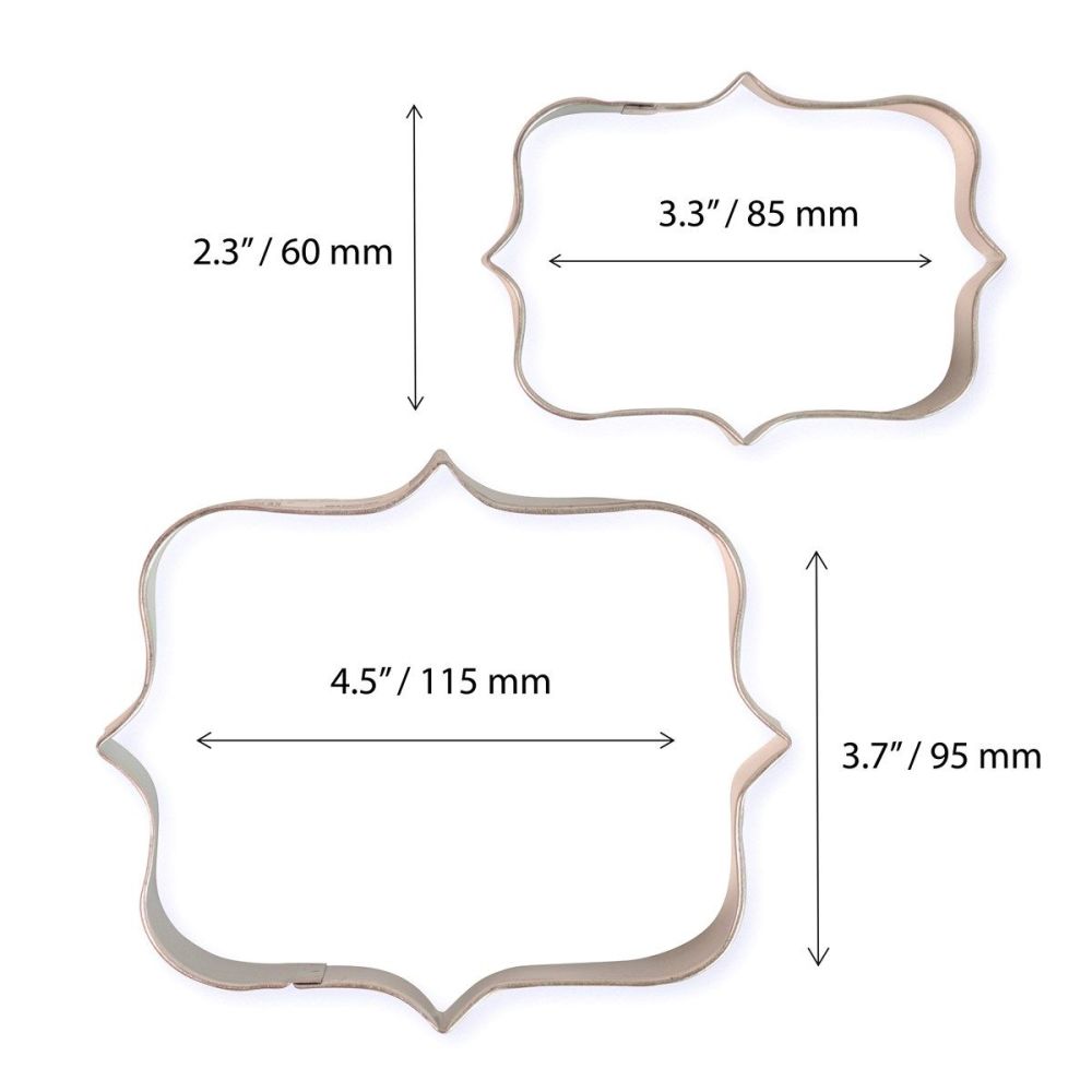 Cookie & Plaque Cutter (Set of 2) - Style 1
