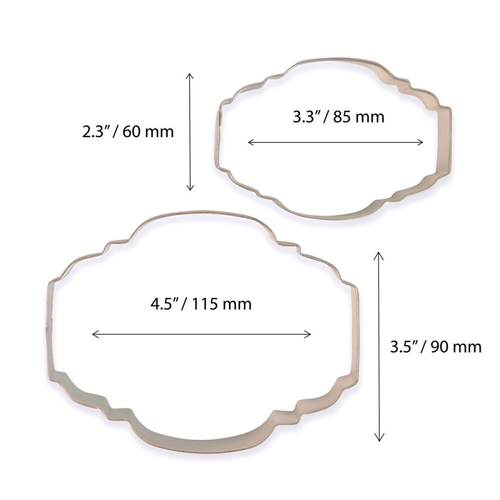 Cookie & Plaque Cutter (Set of 2) - Style 2