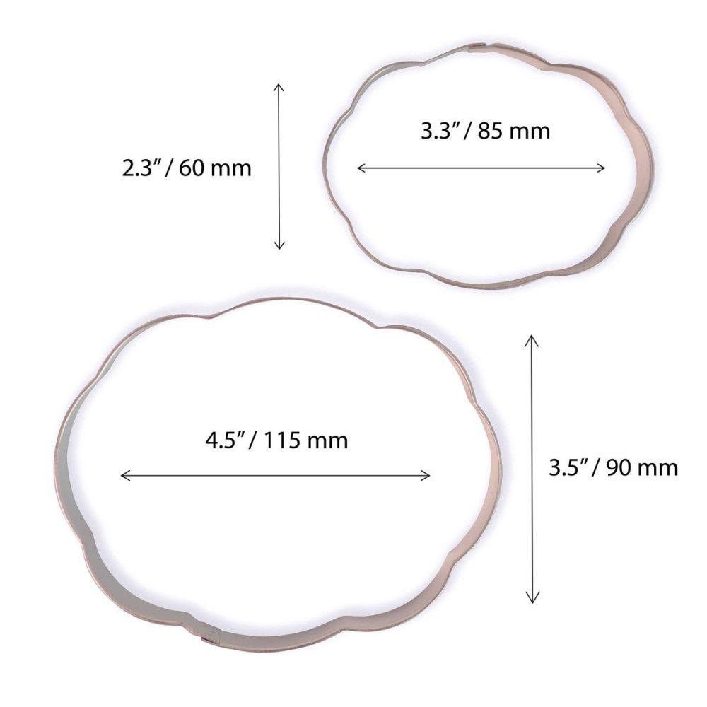 Cookie & Plaque Cutter (Set of 2) - Style 3
