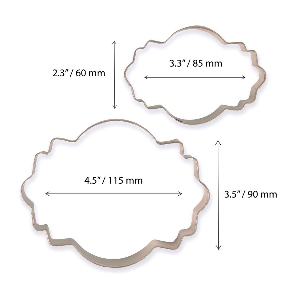 Cookie & Plaque Cutter (Set of 2) - Style 4
