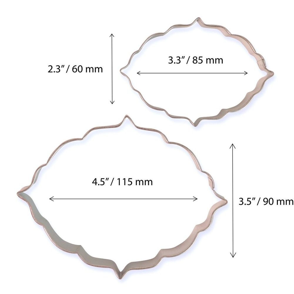 Cookie & Plaque Cutter (Set of 2) - Style 6