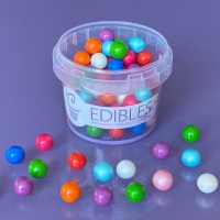 Chocolate Filled Candy Pearls 80g 10mm - CLOWNING AROUND 