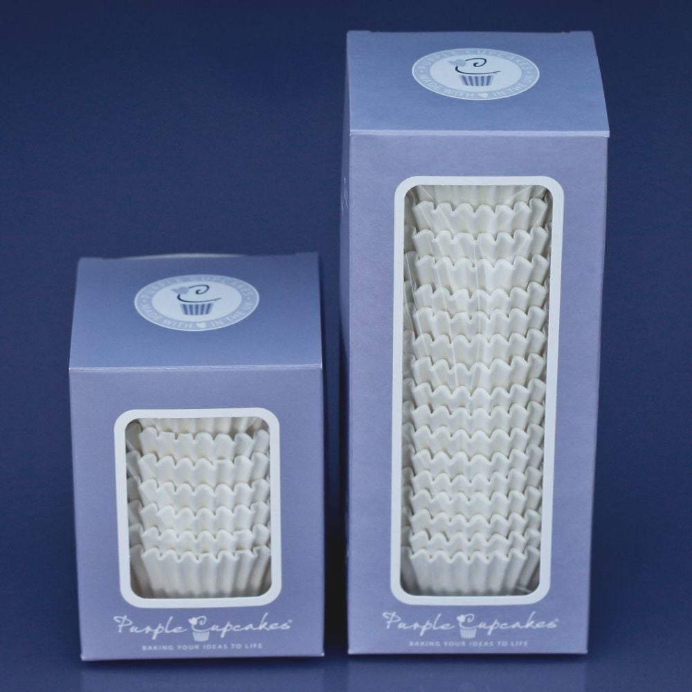   Professional Quality Cupcake Cases - WHITE