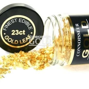 Edible Gold Leaf FLAKES 100mg pot - 23ct Small Flakes