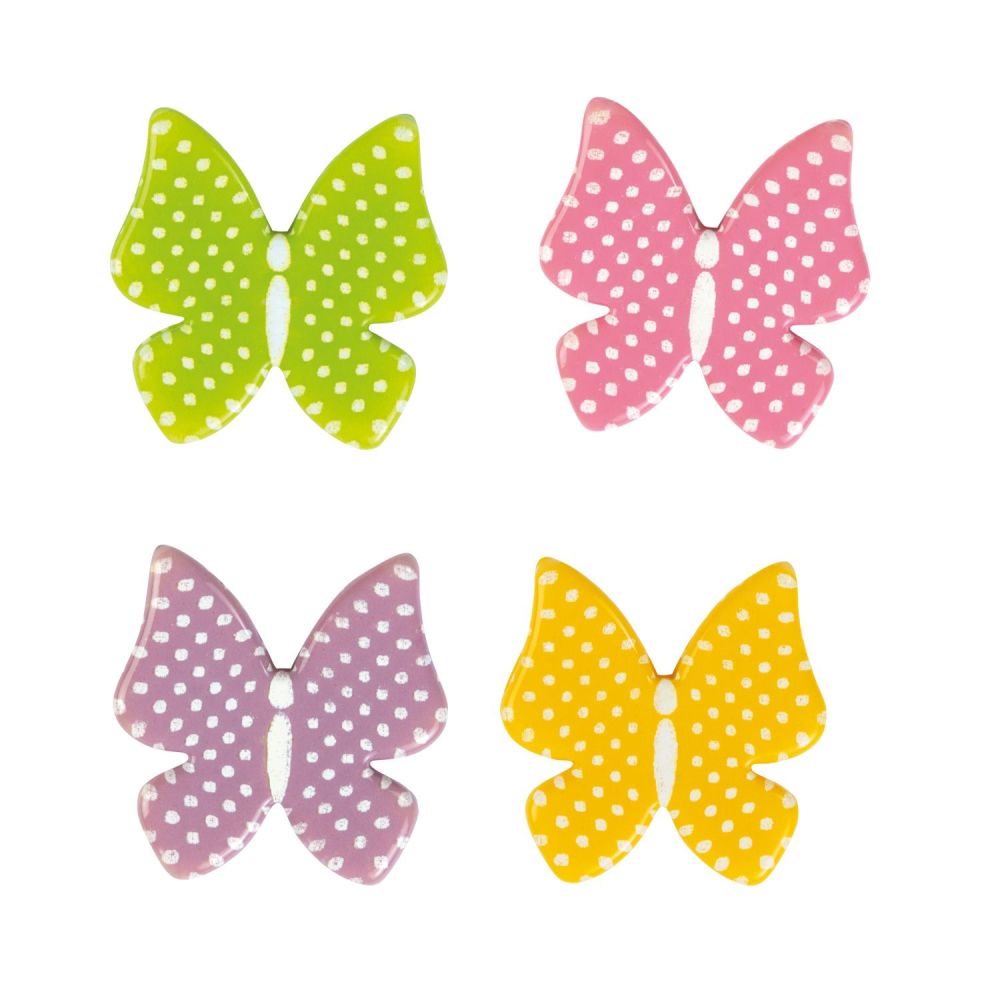 White Chocolate Pretty Butterflies Pack of 8