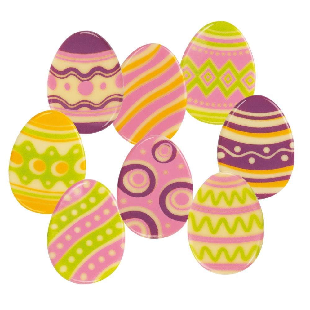 White Chocolate Easter Eggs Pack of 6 Assorted