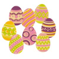 White Chocolate Easter Eggs Pack of 6 Assorted