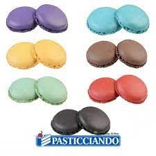 Ready to Eat and Make - Macarons in 8 colours (Pack of 24 halves to make 12