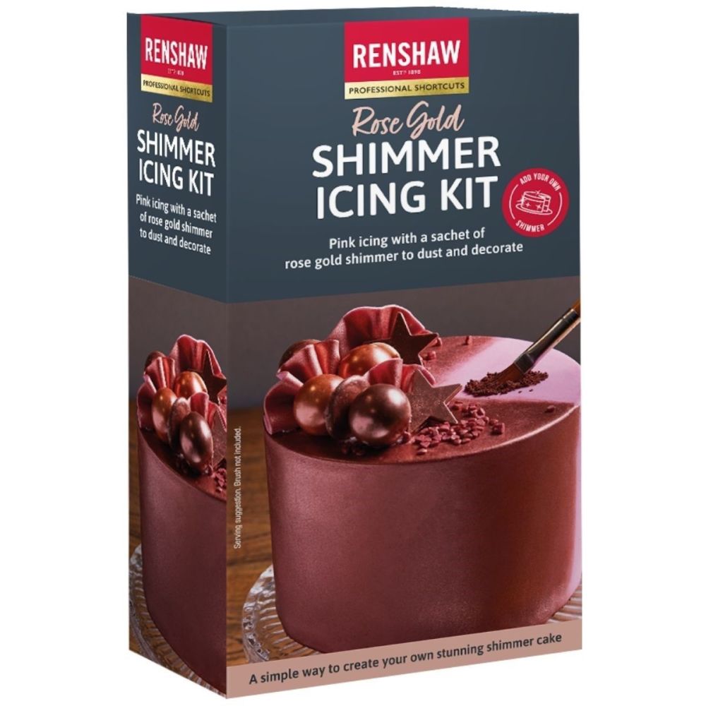 Renshaw Ready to Roll Shimmer Icing Kit 500g - ROSE GOLD