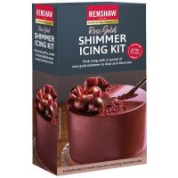 Renshaw Ready to Roll Shimmer Icing Kit 500g - ROSE GOLD (BBE Oct 2021 RRP £3.95)