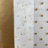 Tissue Paper Pack - Metallic Gold Assortment (6 Sheets)