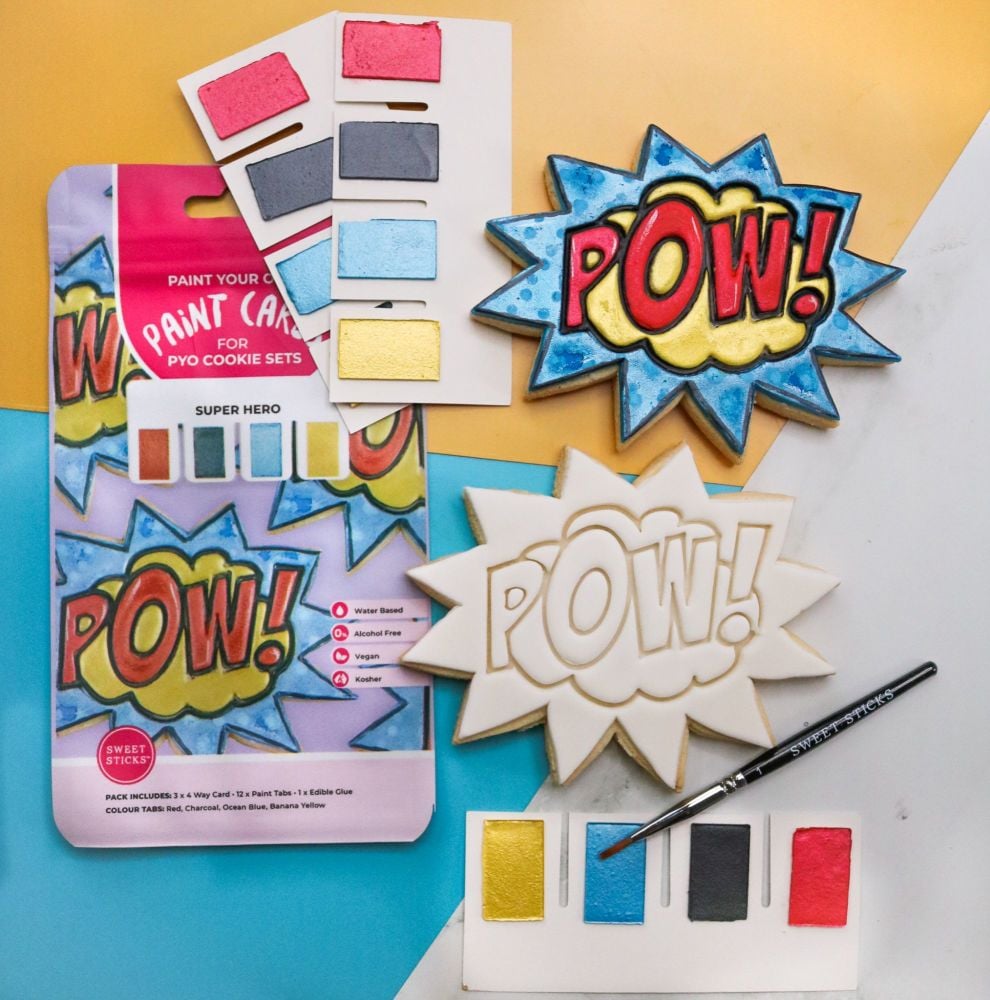 Sweet Sticks Paint Tabs for Paint Your Own - SUPER HERO