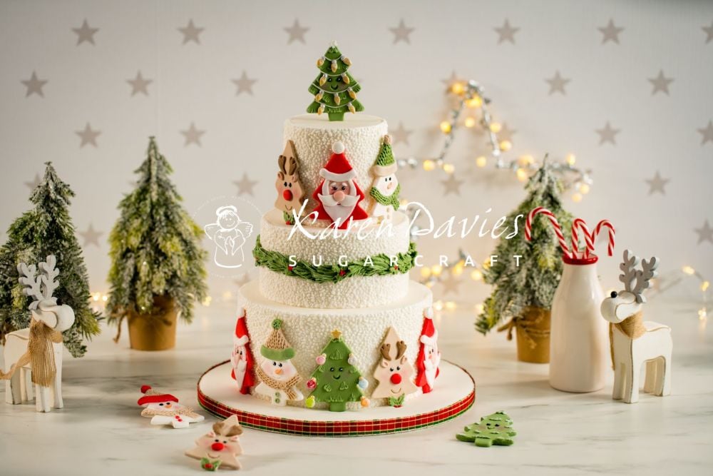 Karen Davies Cake Decorating Mould - CHRISTMAS TREE CHARACTERS