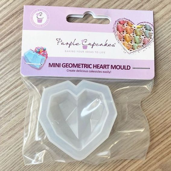       Geometric Cake Heart Mould - MINI Geo Cake Heart