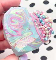 Geometric Cake Heart Mould - MEDIUM Geo Cake Hearts - Cakesicle - 3 hearts