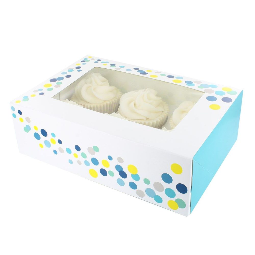 Patterned Cupcake Boxes (1 Box)    CHOOSE FROM 5 DESIGNS