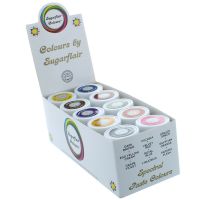 Sugarflair Paste Colours 25g - Pastel Colours Set4 - 10 colours