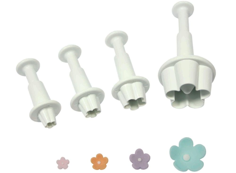 PME - Flower Blossom Plunger Cutter Set of 4