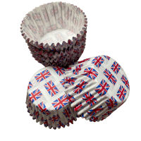 Cupcake Cases - Jubilee Union Jack Flag (Random Print)
