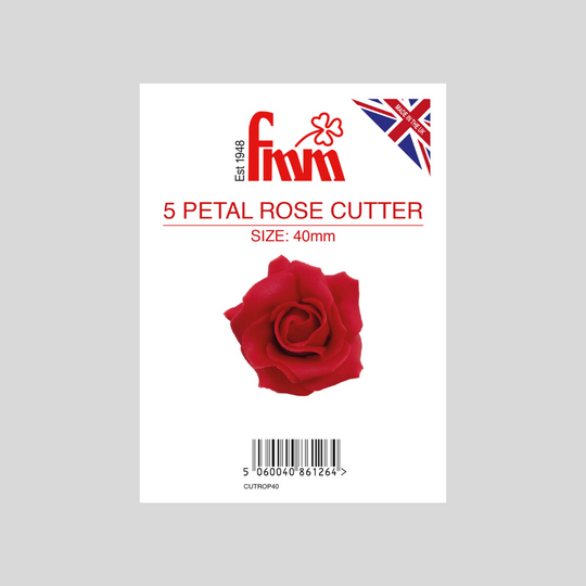 5 Petal Rose 40mm Cutter by FMM
